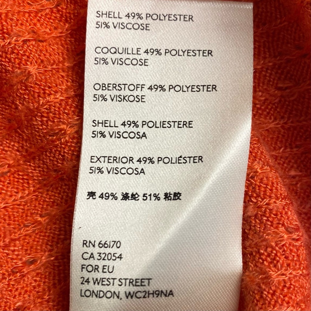 Maeve Anthropologie Women's Size Small Sweater Textured Turtleneck Orange - Picture 5 of 9